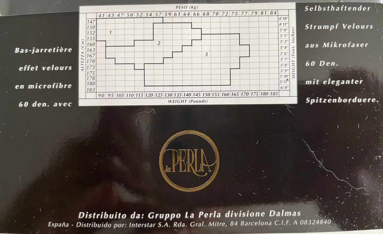 Meia 7/8 Italiana marca Perla rendada  - Foto 2