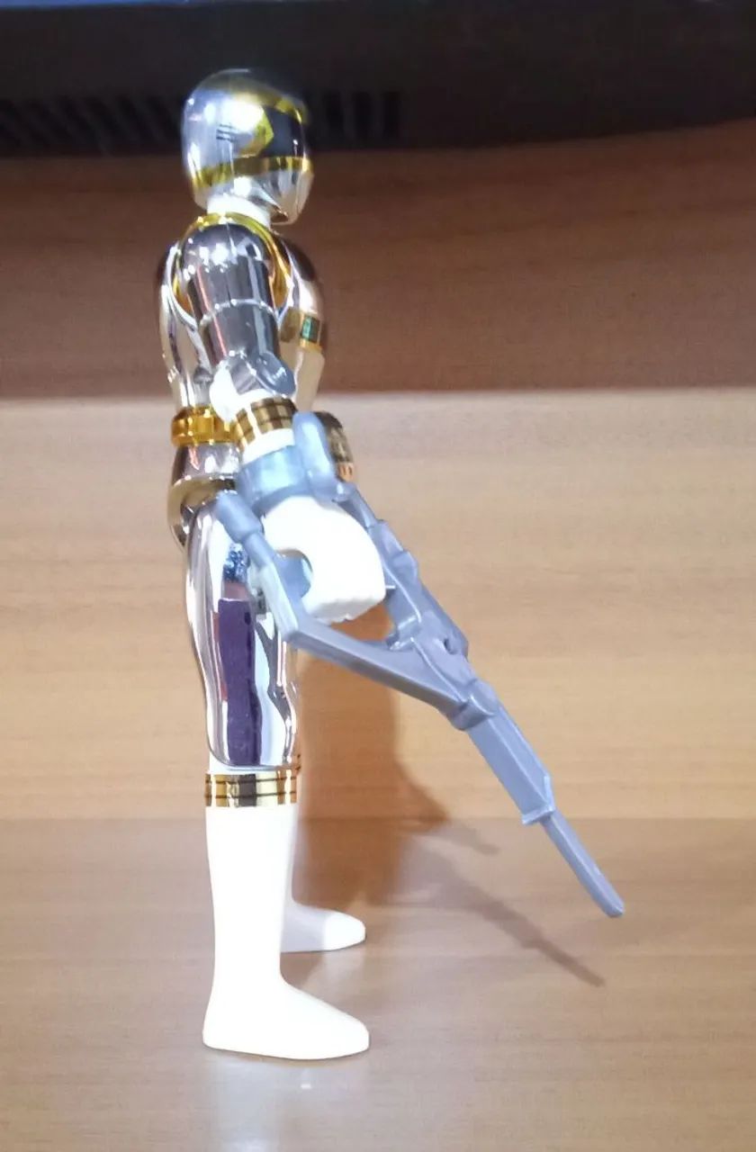 Power Ranger Prata Bandai - VALOR MÍNIMO, PEDIDOS DE DESCONTO SERÃO BLOQUEADOS!!! - Foto 5