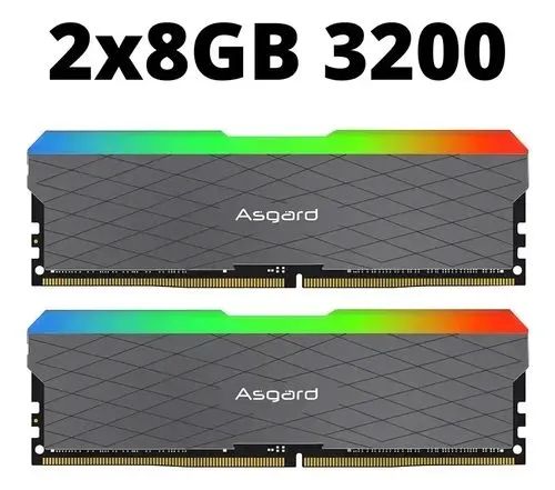 Memória Ram com RGB 2x8GB - Nova Lacrada 