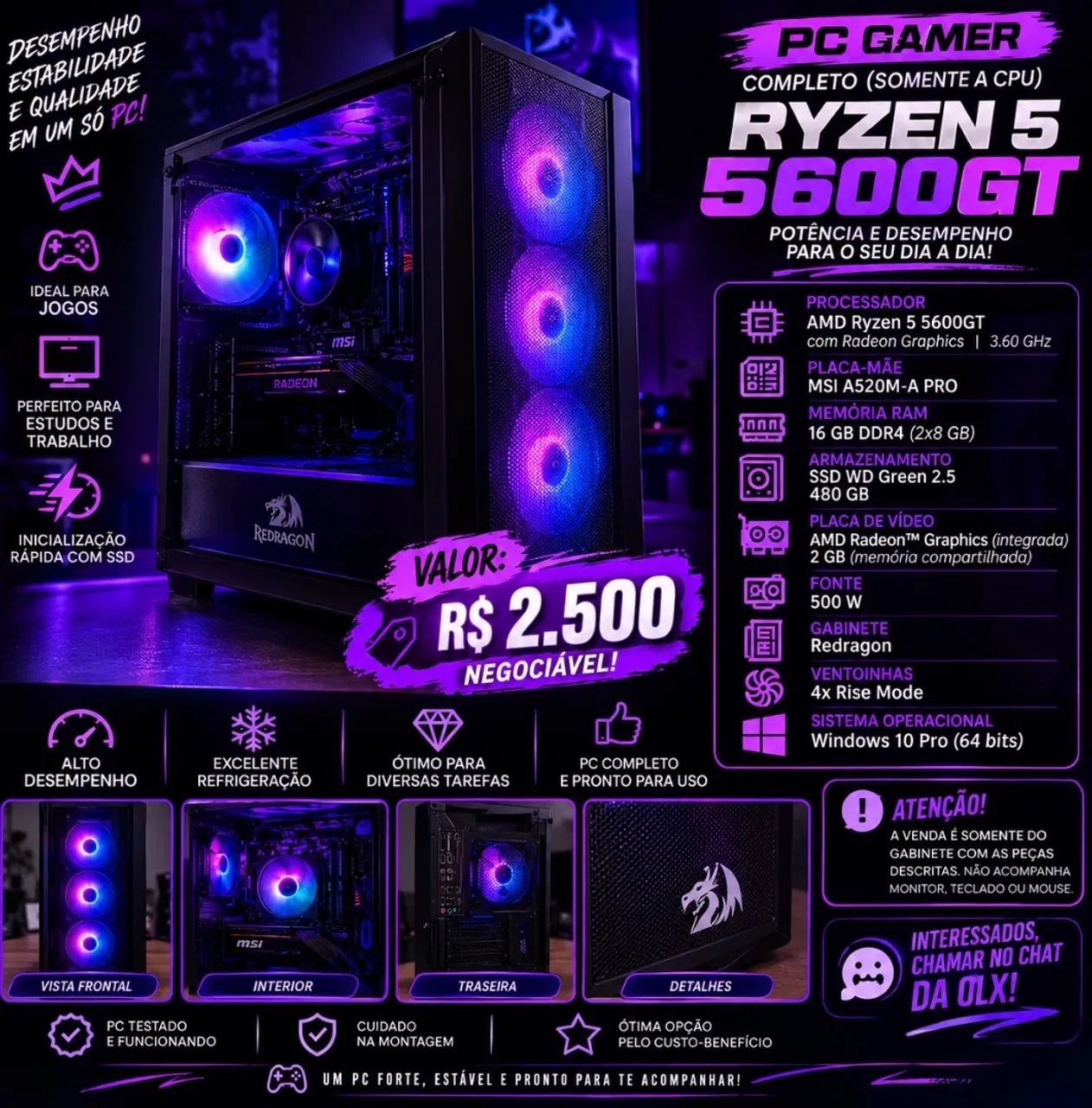VENDO PC GAMER 