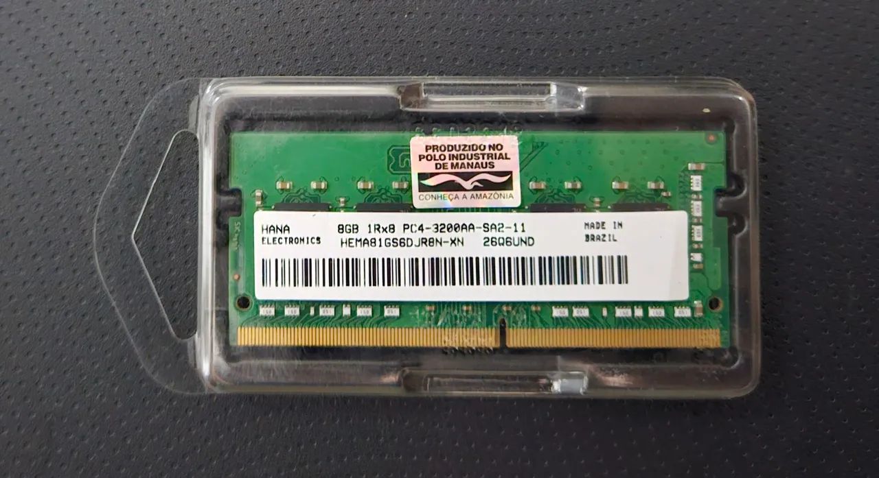 Memória RAM Hana - 8GB - DDR4 - 3200MHz - Notebook - Foto 2
