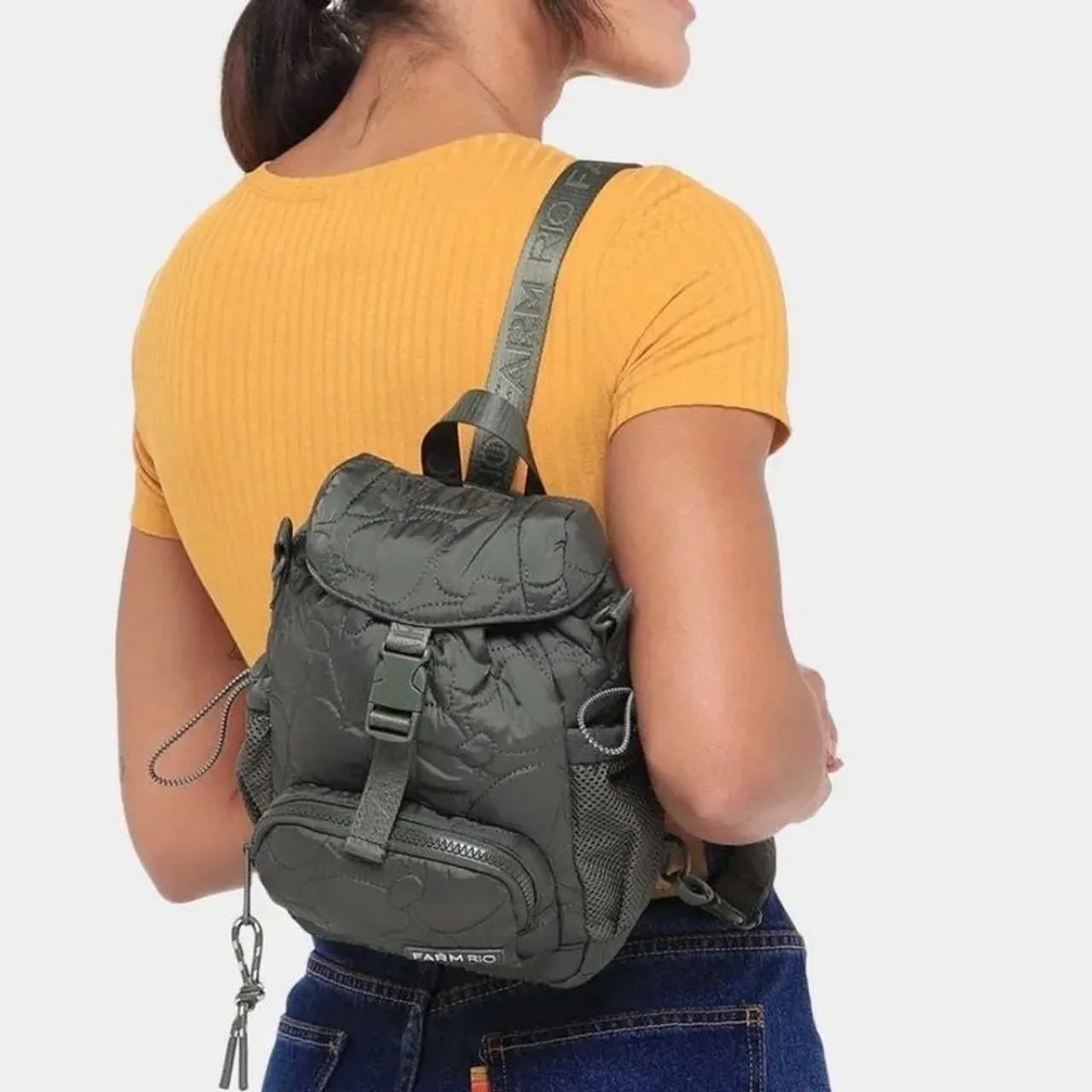 Mochila farm pipoquinha verde - Foto 4