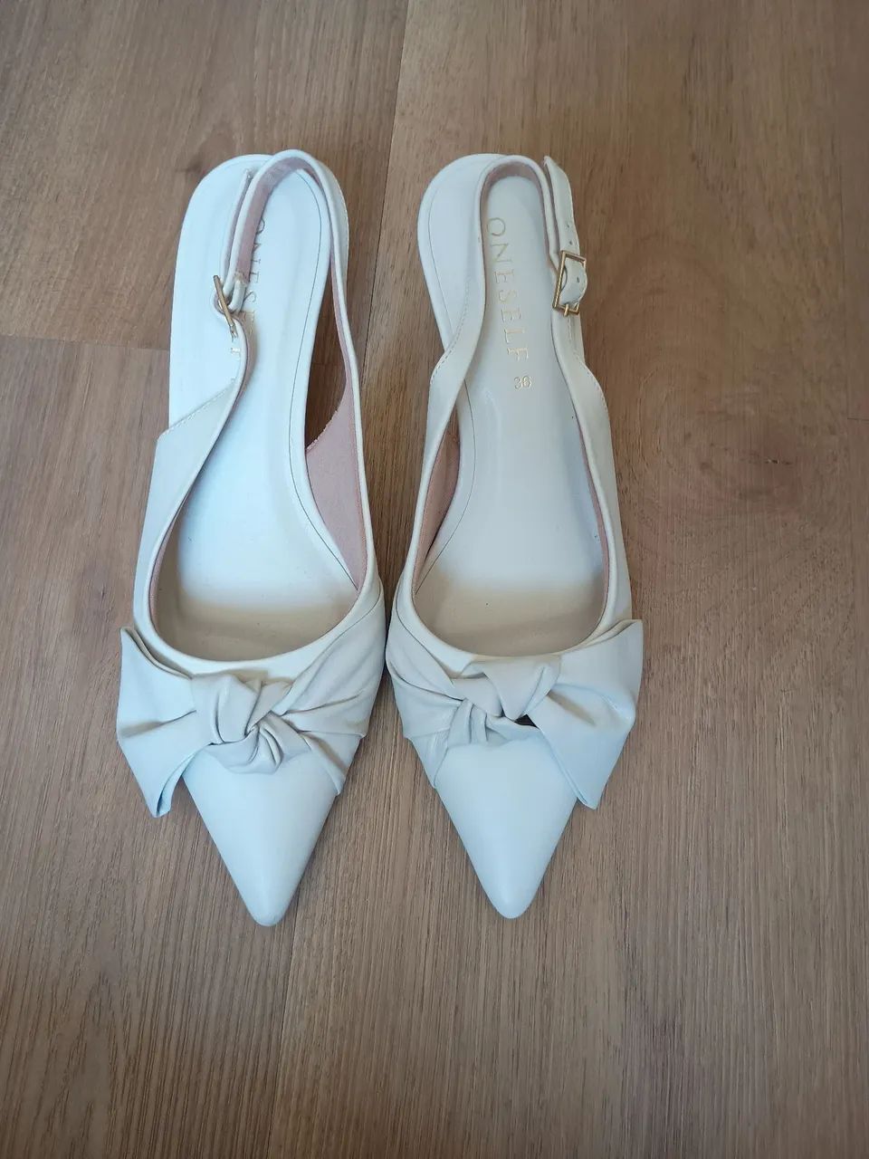 Scarpin slingback off-white - Foto 3