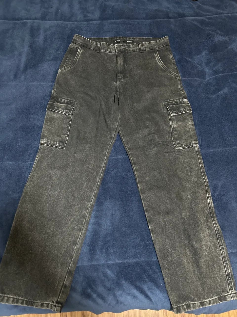 Calça baggy cinza escuro