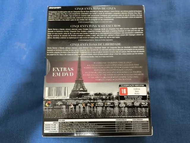 Trilogia Blu-ray e DVD - Cinquenta Tons de Cinza - 6 Discos - Foto 3