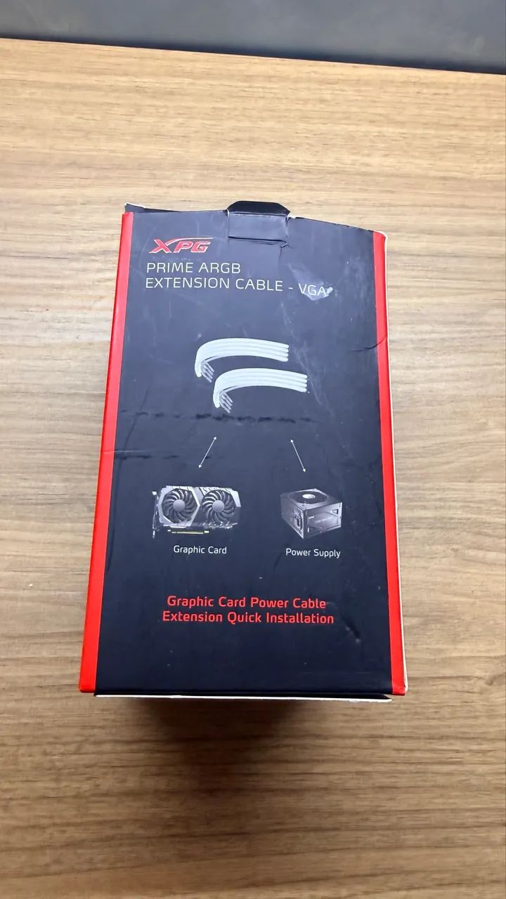 Cabo Sleeved XPG ARGB GPU | Extensor Placa de Vídeo RGB TOP - Foto 3