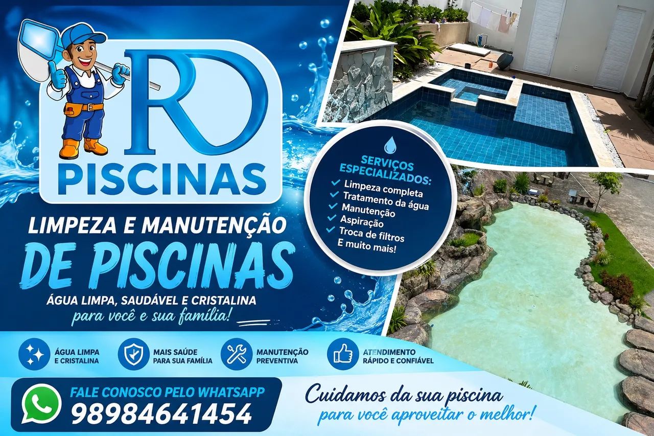 RD PISCINAS/Limpeza e manutenção 