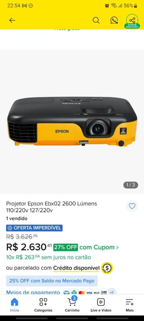 Projetor Epson - Foto 3