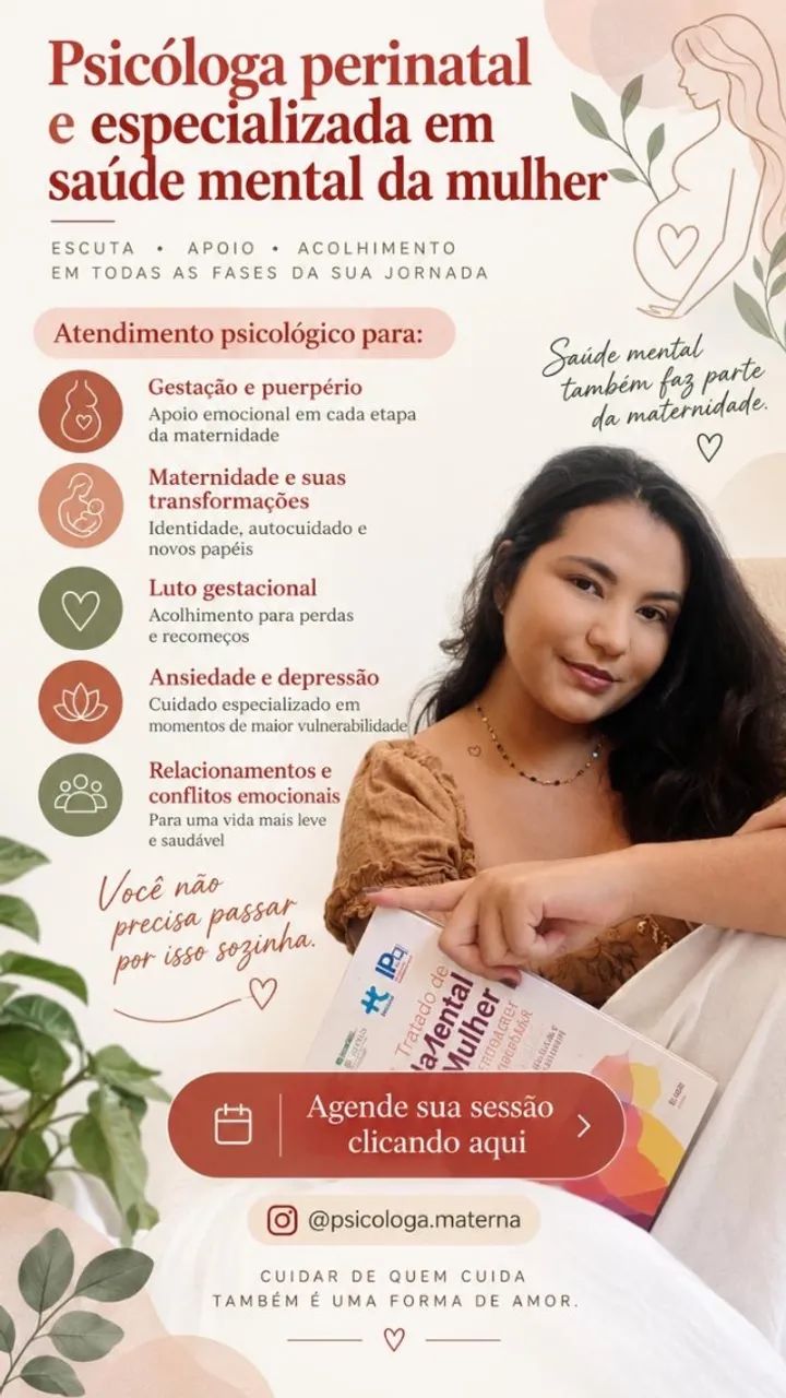 Psicóloga de mulheres e mães 