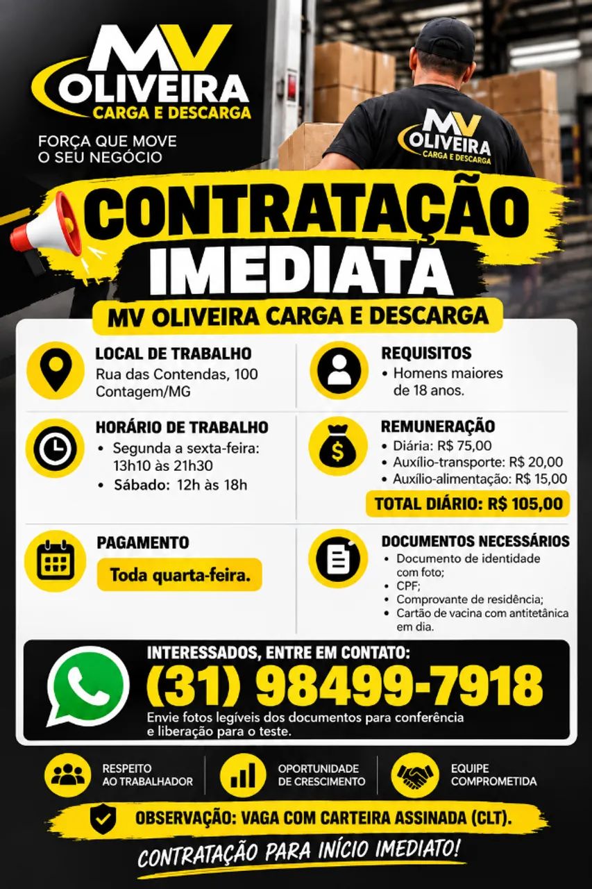 Ajudante de carga e descarga 