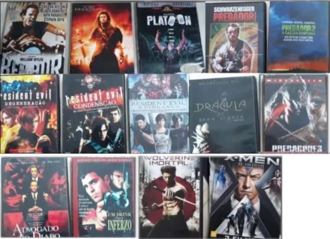 Lote com 16 DVDs