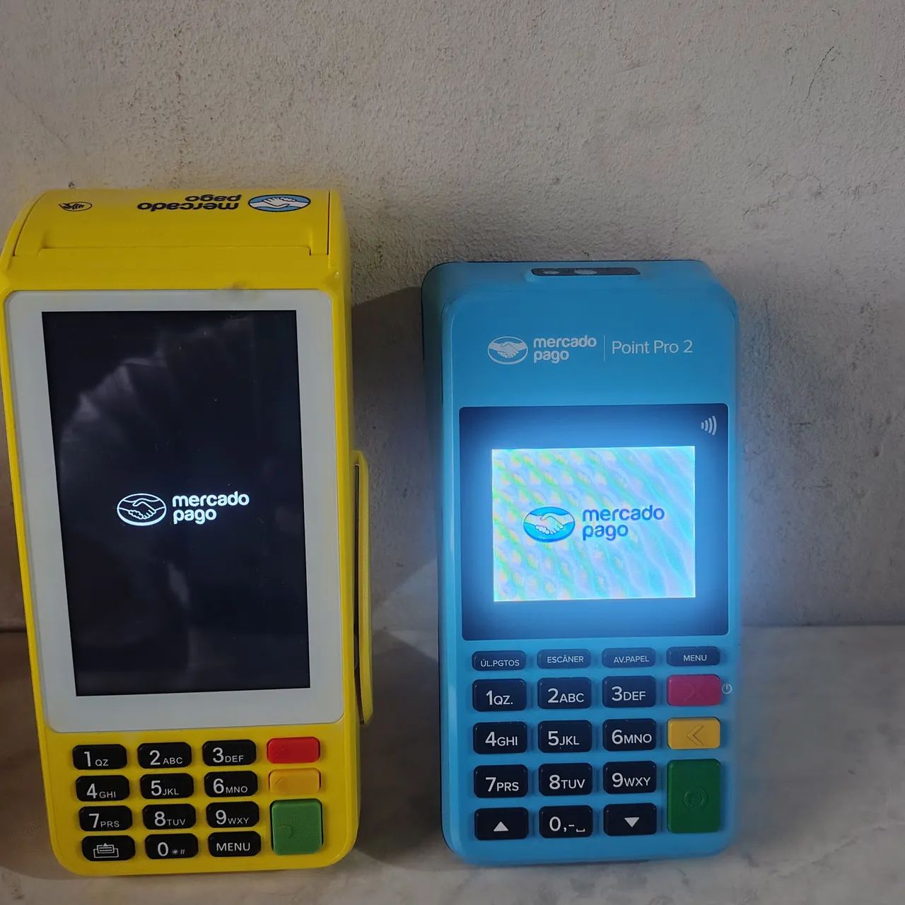 Duas opções de maquininhas- Point Pro 2 e Point Pro 3