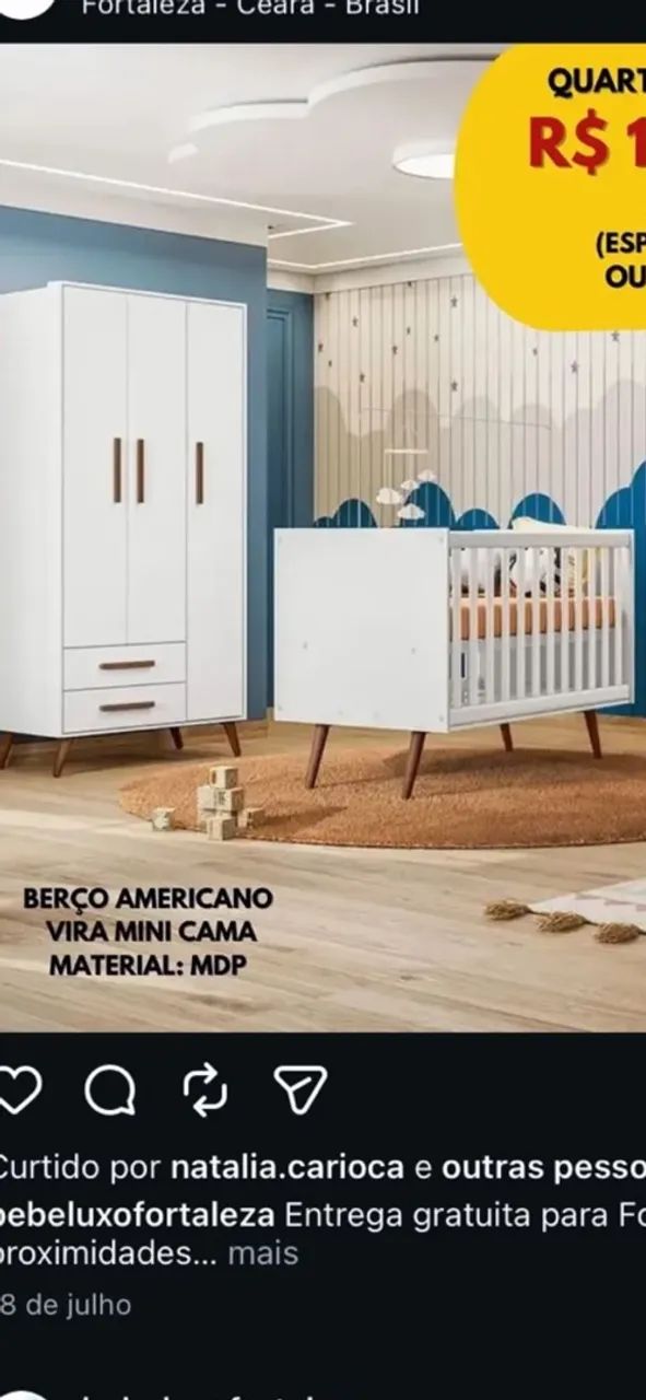 Vendo guarda-roupa e berço 