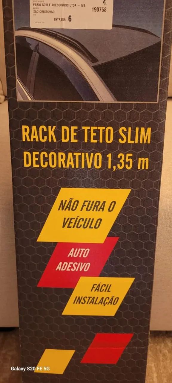 Rack de teto universal - carro