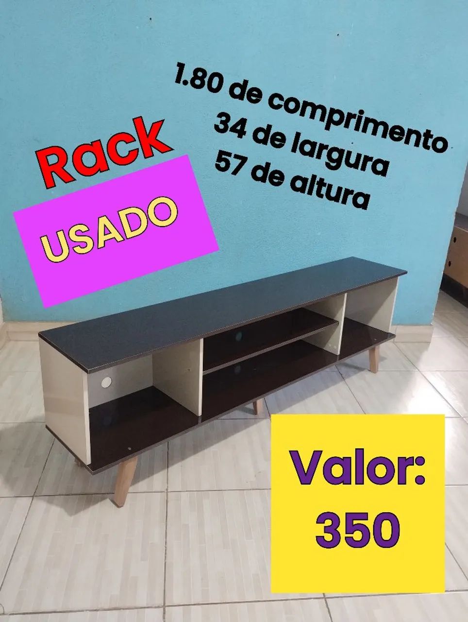 Rack 1.80 m USADO conservado 