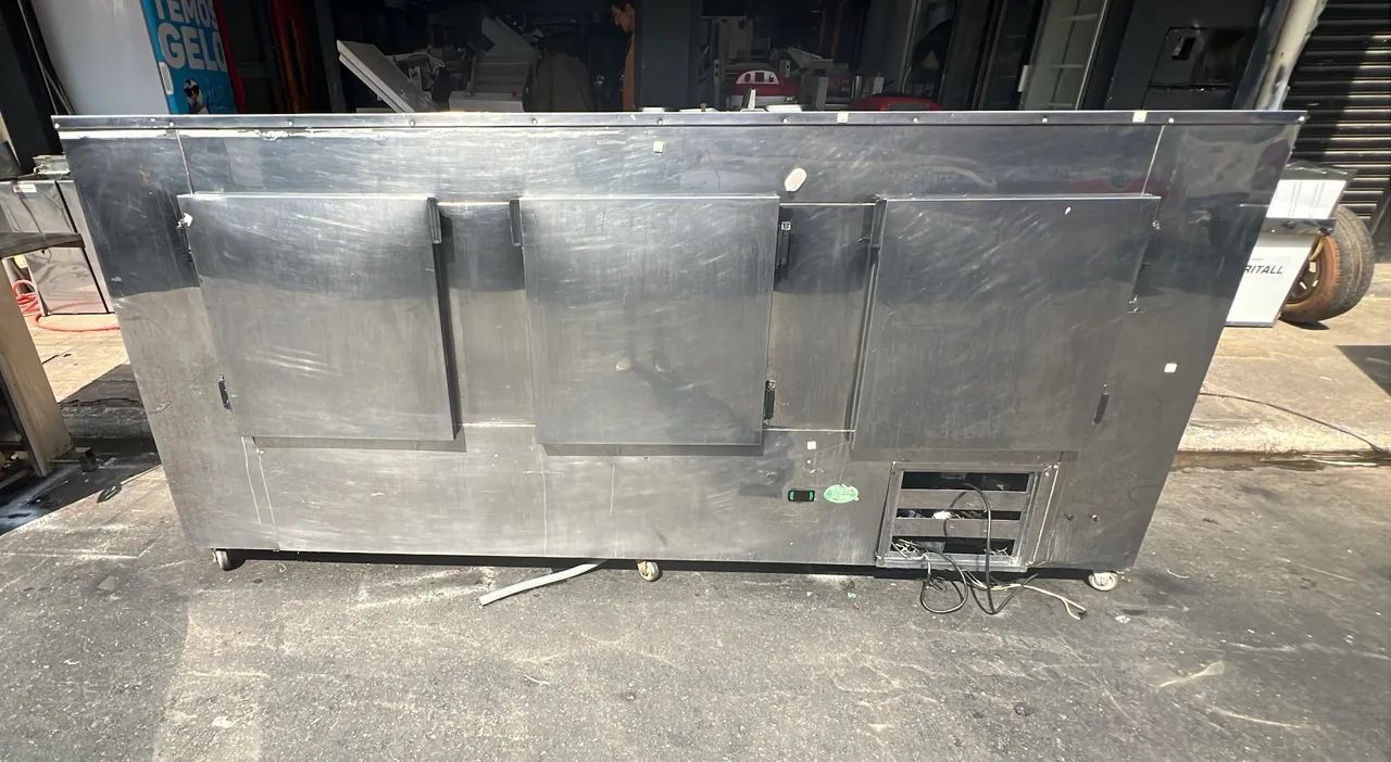 Balcão de açougue gancheiro 3 metros em inox  - Foto 5