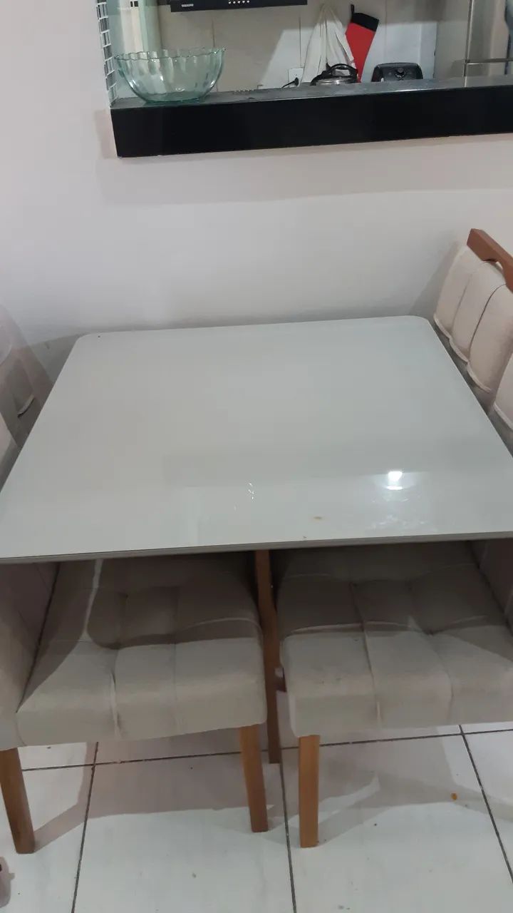 Mesa de Jantar 90x90 - Muito nova !  - Foto 5