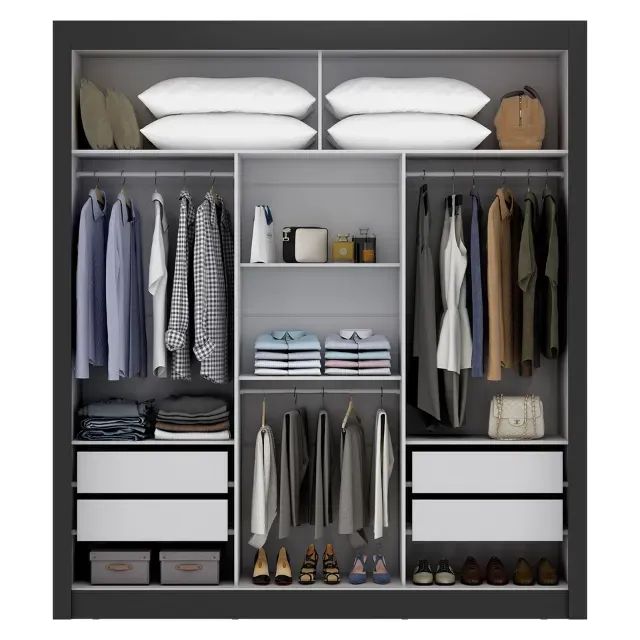 Guarda roupa Casal com Espelho - Foto 4