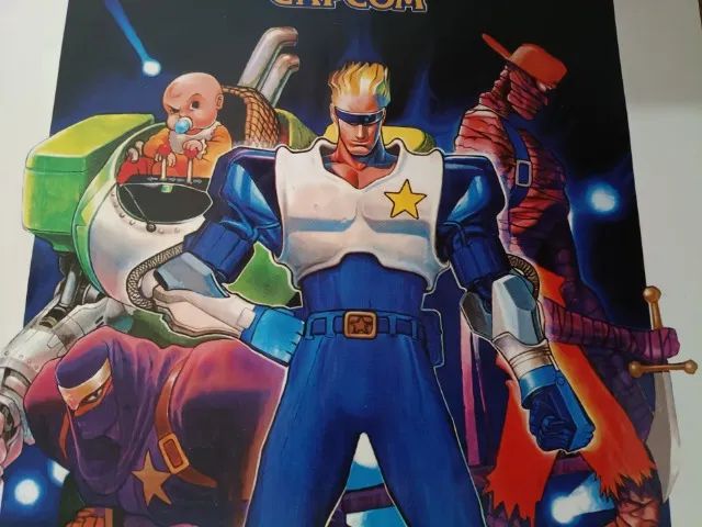 Primeiro Material de Divulgação Captain Commando original Capcom 1991 poster - Foto 3