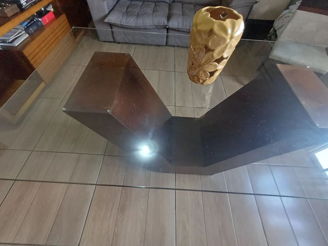 Mesa de jantar com tampo de vidro temperado  - Foto 4