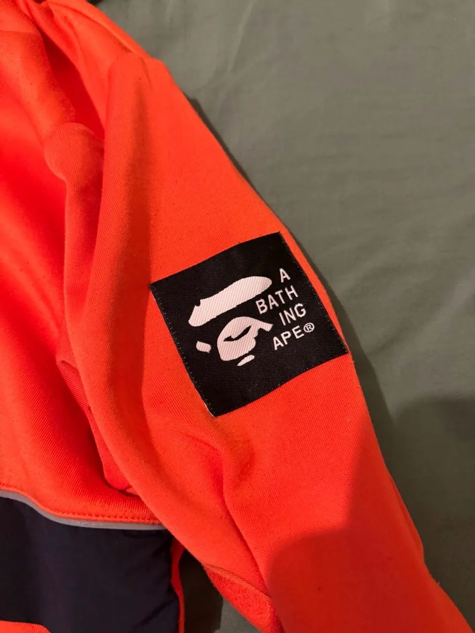Moletom BAPE 1st Camo Pocket Laranja - Foto 2