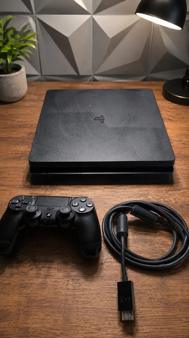 ? PS4 Slim 500GB em Estado Impecável + Jogos | Nunca Aberto! - Foto 2