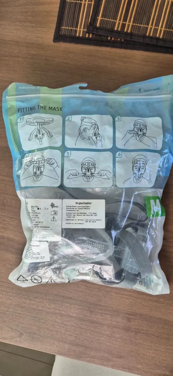 Máscara Cpap Apap F2 Full Face Mask Completa - Foto 4