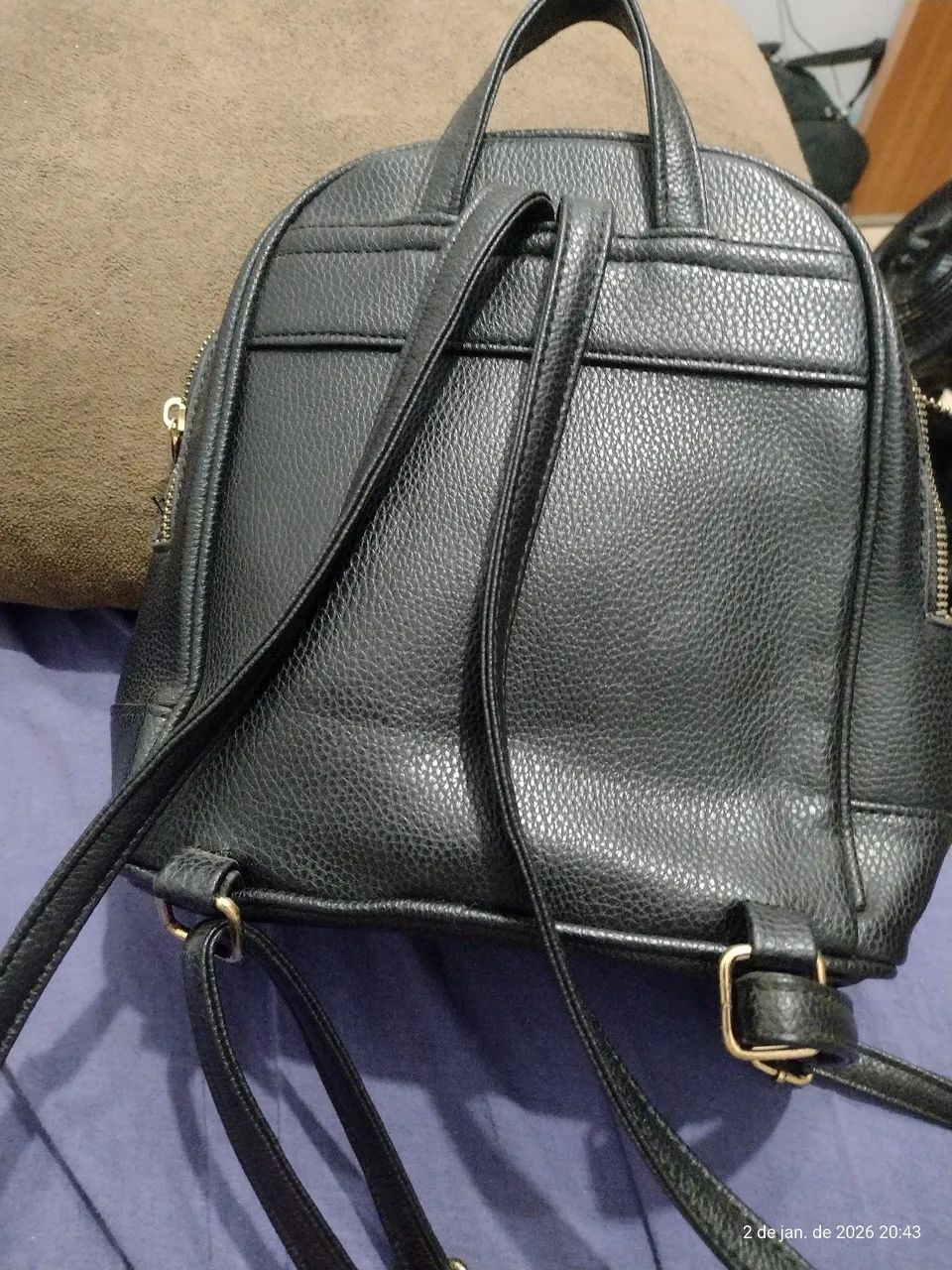 Bolsa mochila. Preta  - Foto 2