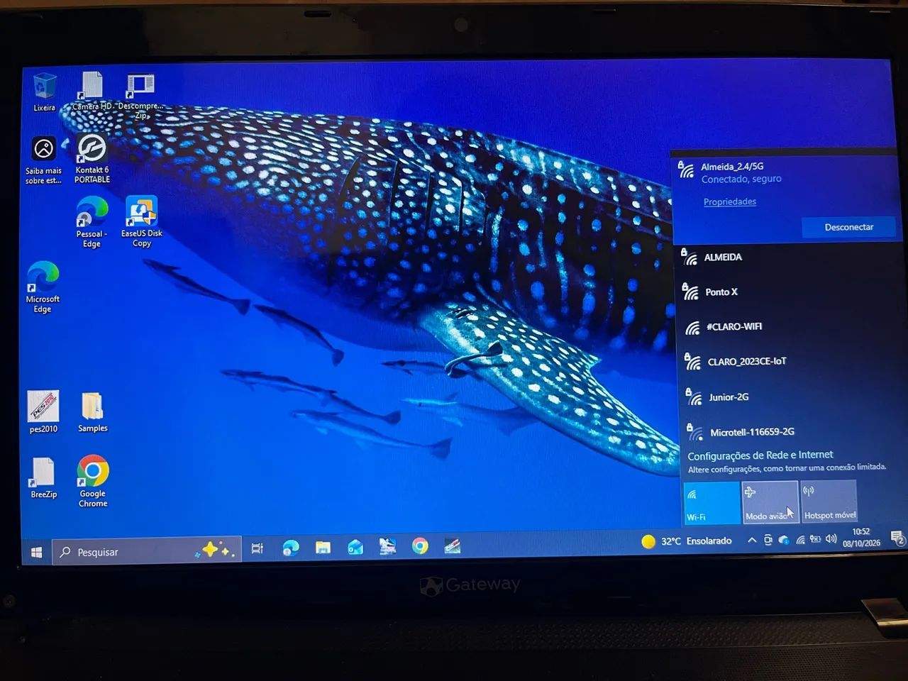 VENDO OU TROCO Notebook Gateway - Intel Core i3