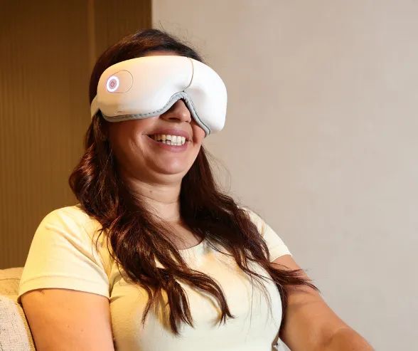 Massageador Ocular Elétrico Relaxamento com Aquecimento Ajuste Confortável - Foto 3