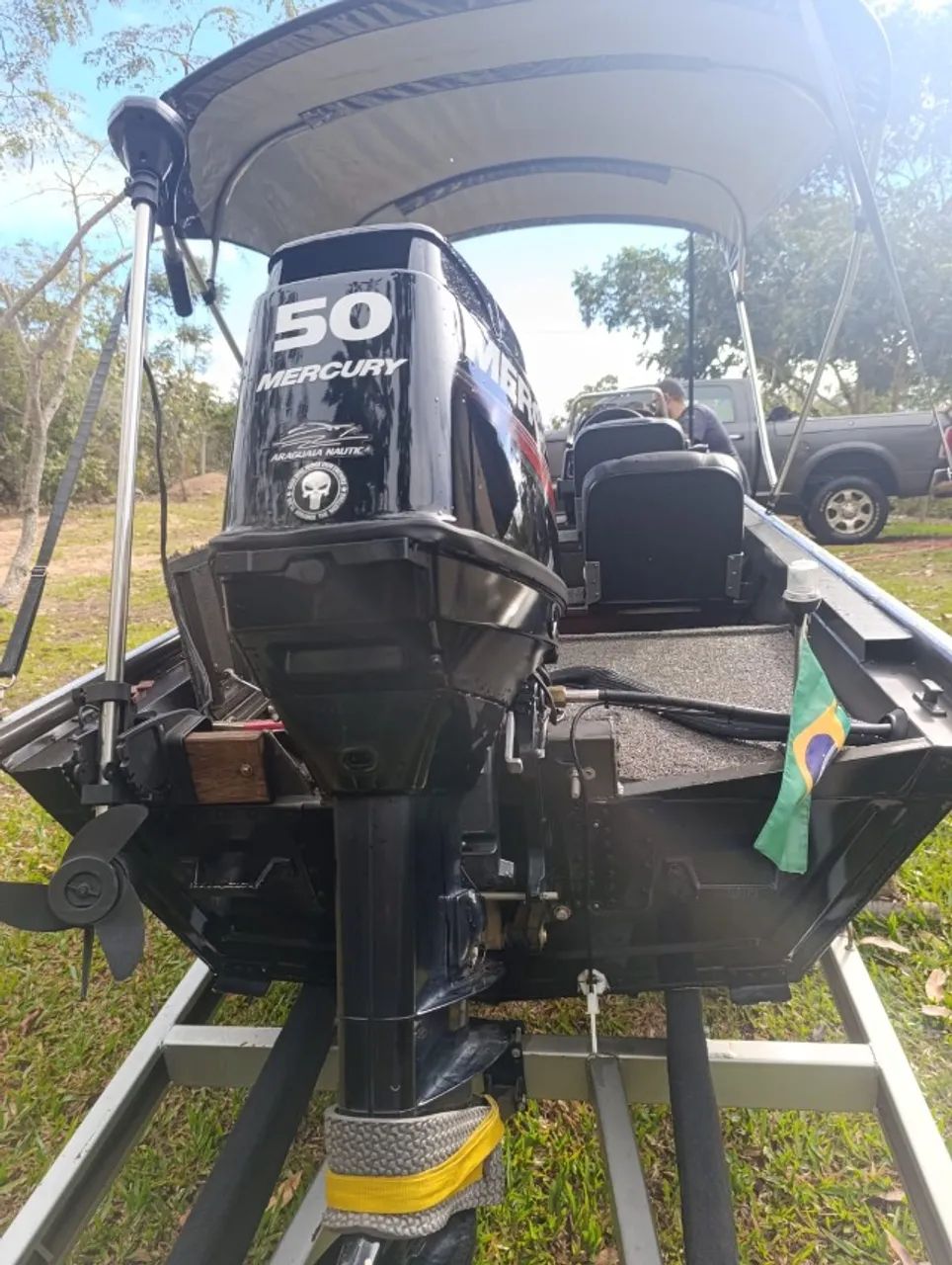 EMBARCAÇÃO 6 METROS + MOTOR MERCURY 50HP ELPTO - Foto 9