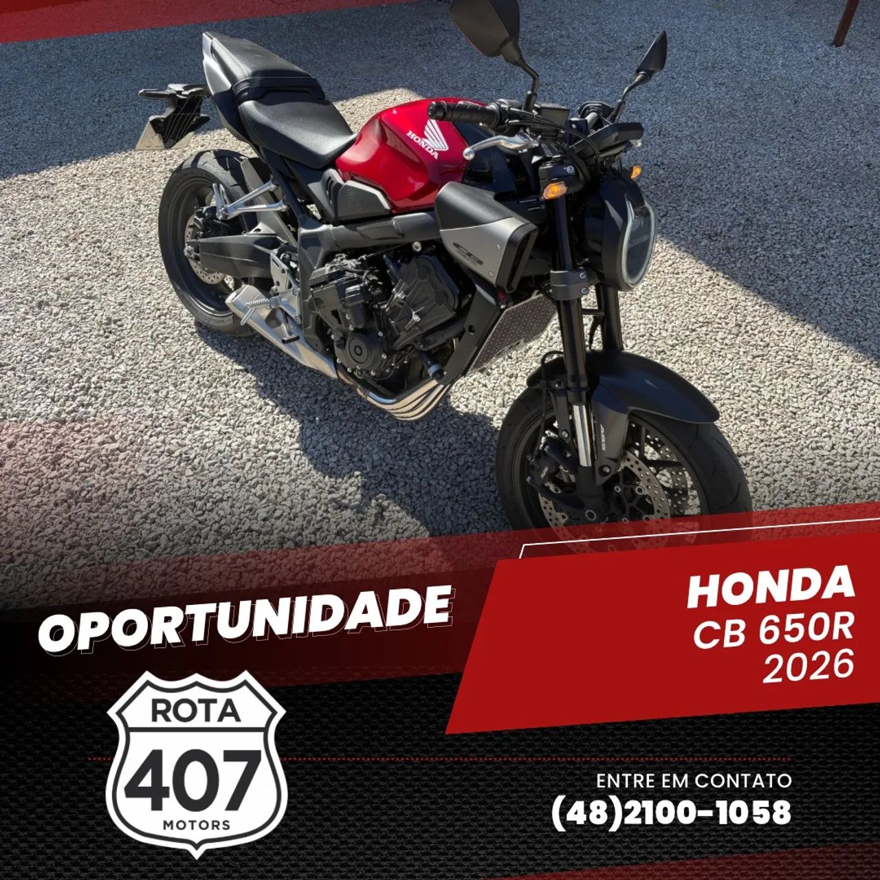 CB 650R E-CLUTCH VERMELHA 2025/2026 - Foto 2