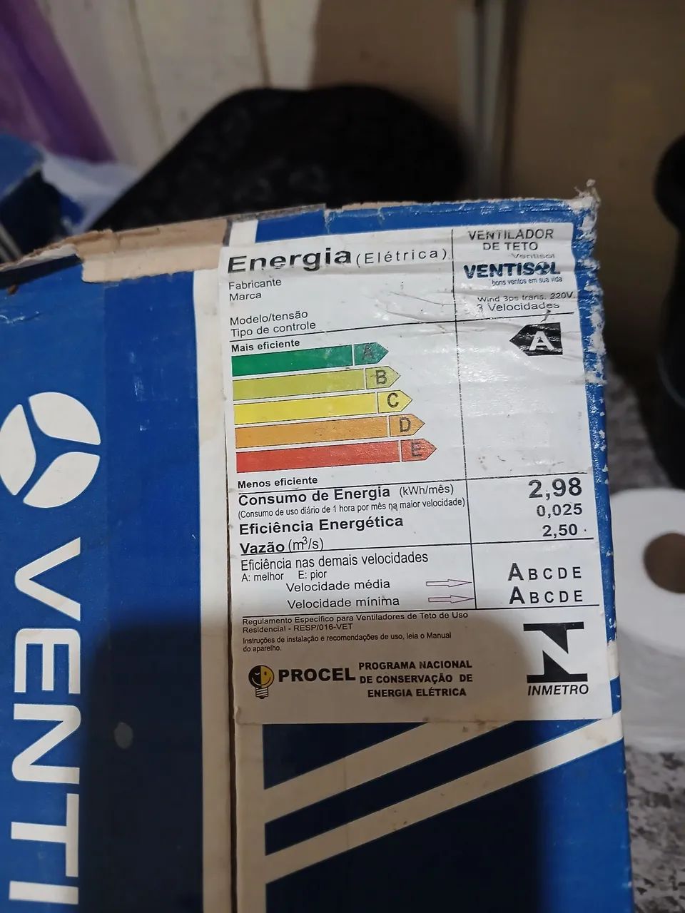 VENTILADOR DE TETO COM LUSTRE - Foto 3