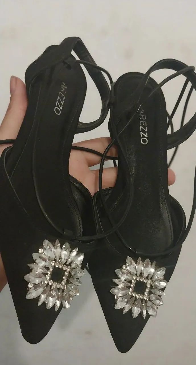 Sapatilha Slingback Mary Jane Arezzo original  - Foto 5