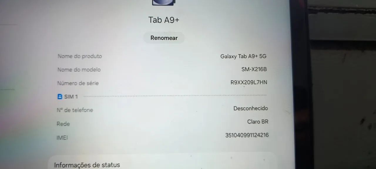 Galaxy tab A9 5g modelo smx216B - Foto 4