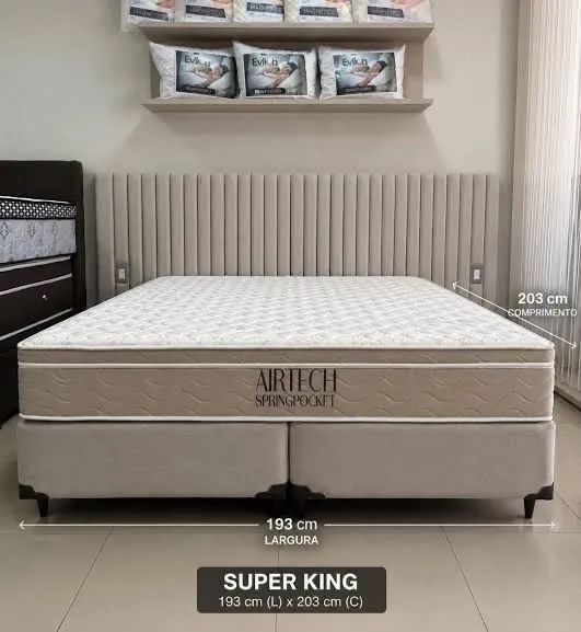Cama super King Ortobom Mola Ensacada 