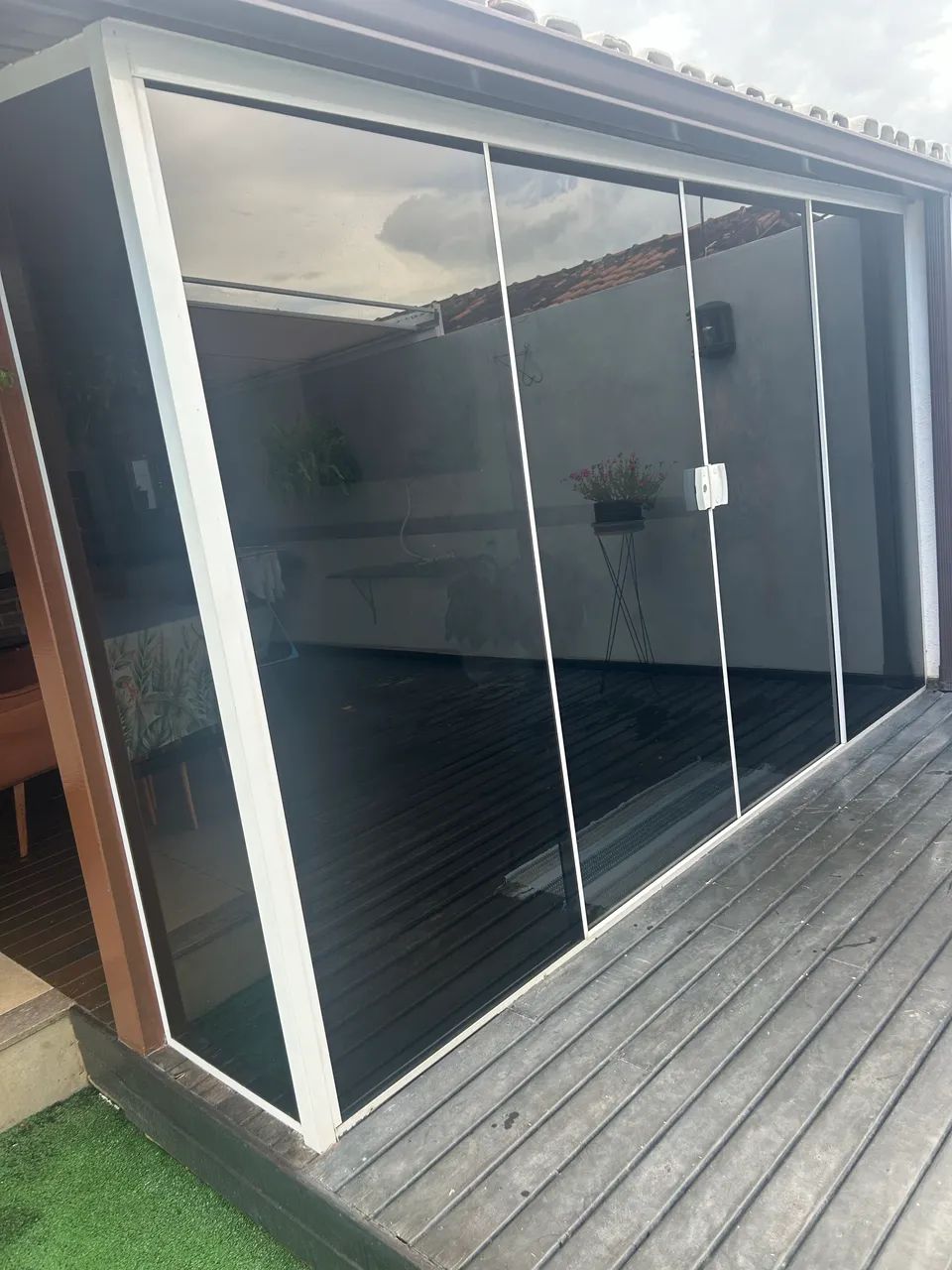 Porta de blindex temperado 