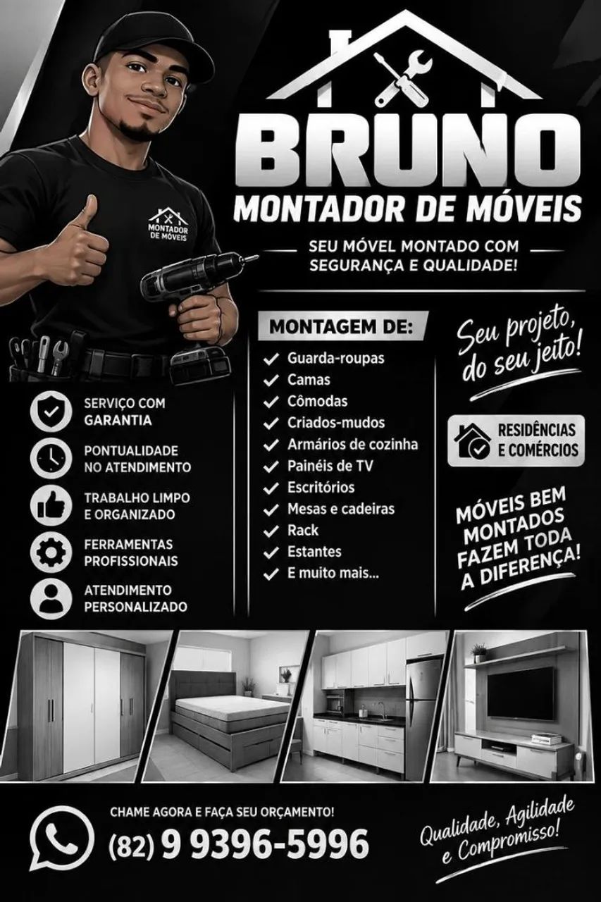 Bruno Montador de Móveis profissional 