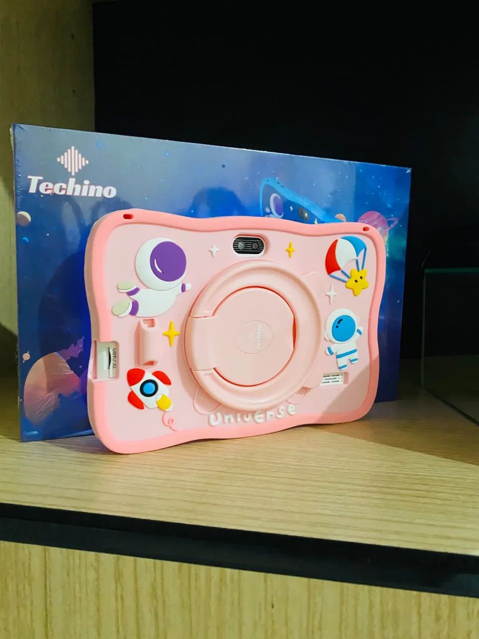 Tablet Infantil Techino 64GB Android Wi-Fi + Acessórios - Novo na Caixa Rosa - Foto 5