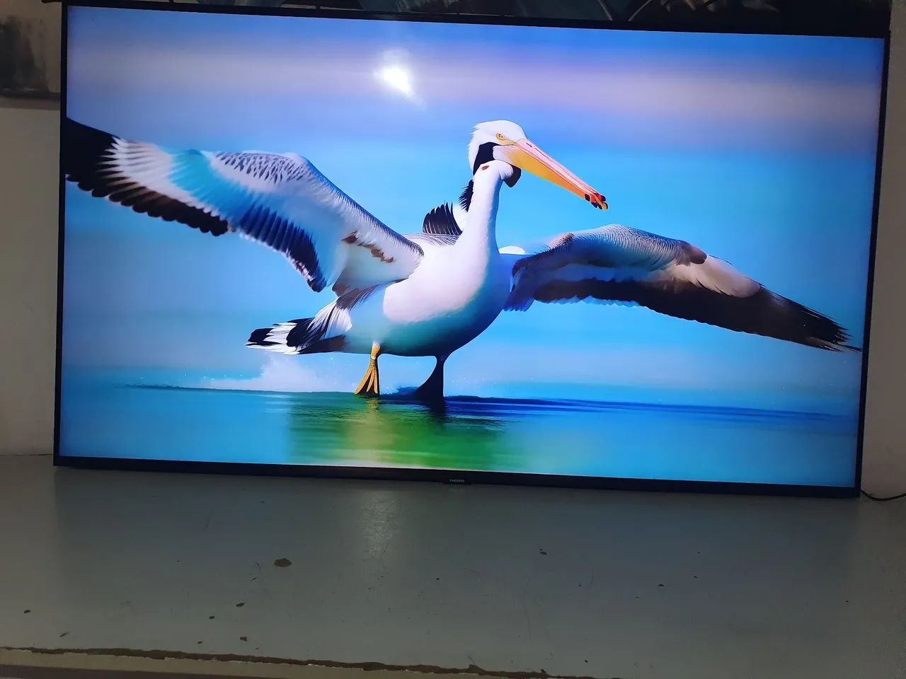 Smart Tv Samsung 4K Led 55 Polegadas Un55tu8000g Modo Game Xbox. Usada Bom Estado!