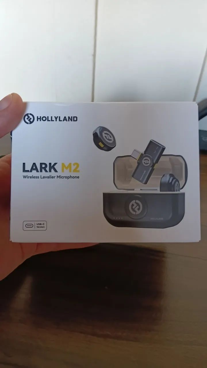 Microfone Hollyland Lark M2 Duo Usb-c Sem Fio Preto - Foto 4