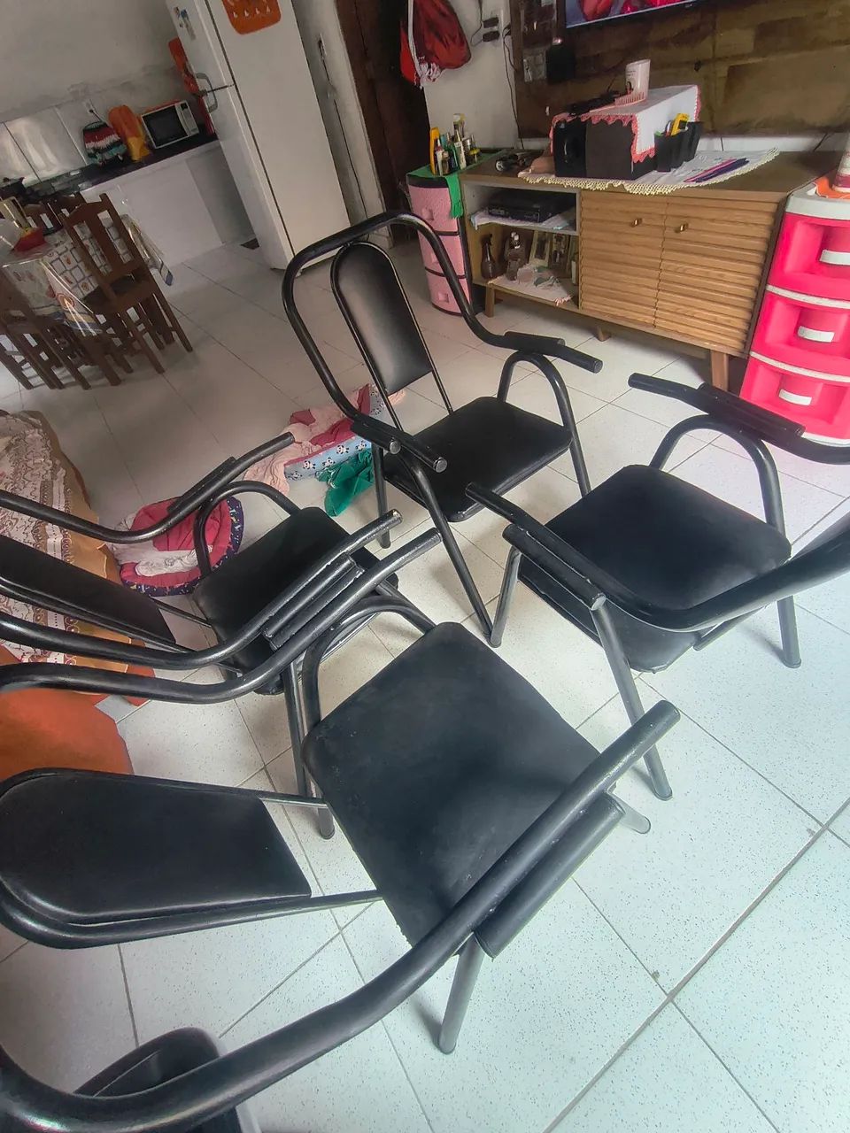 Vendo conjunto de cadeira de área.$300