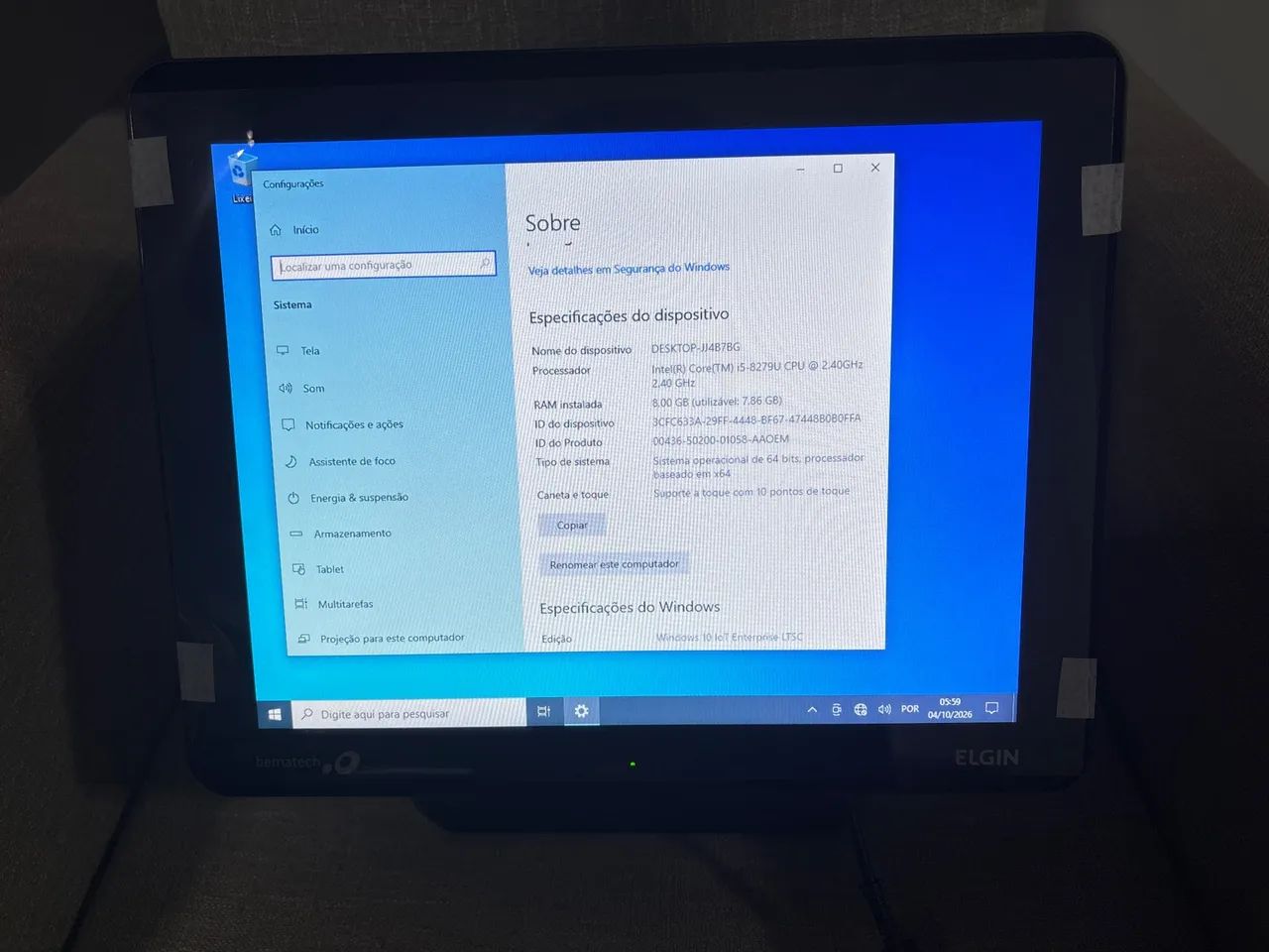 Bematech I5 8GB - Nunca usado
