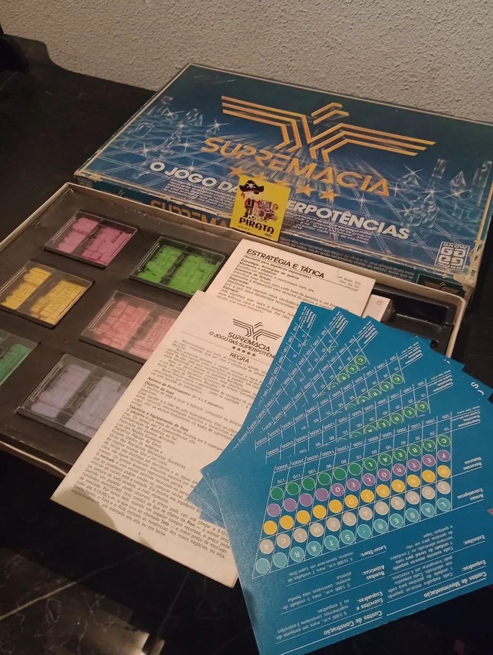 Jogo Tabuleiro Supremacia Grow anos 80 Completo  - Foto 4