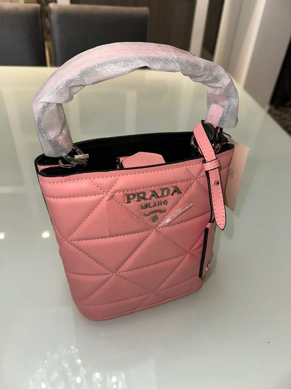 Bolsa Prada Milano Rosa - Foto 2