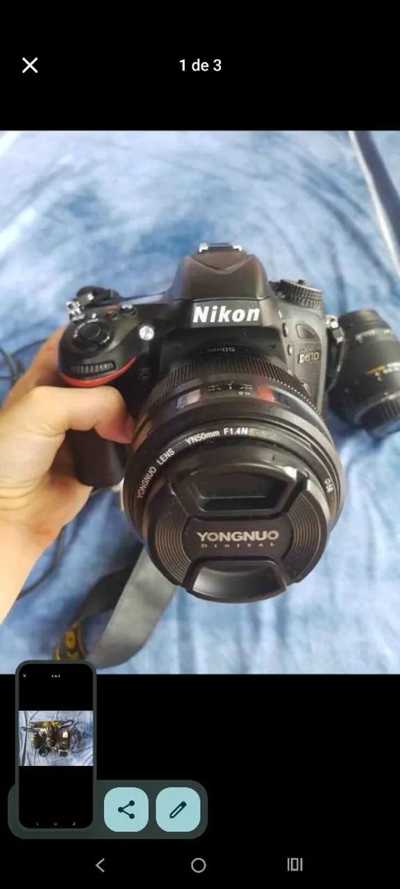 Câmera Profissional Nikon D 610 mais acessórios 