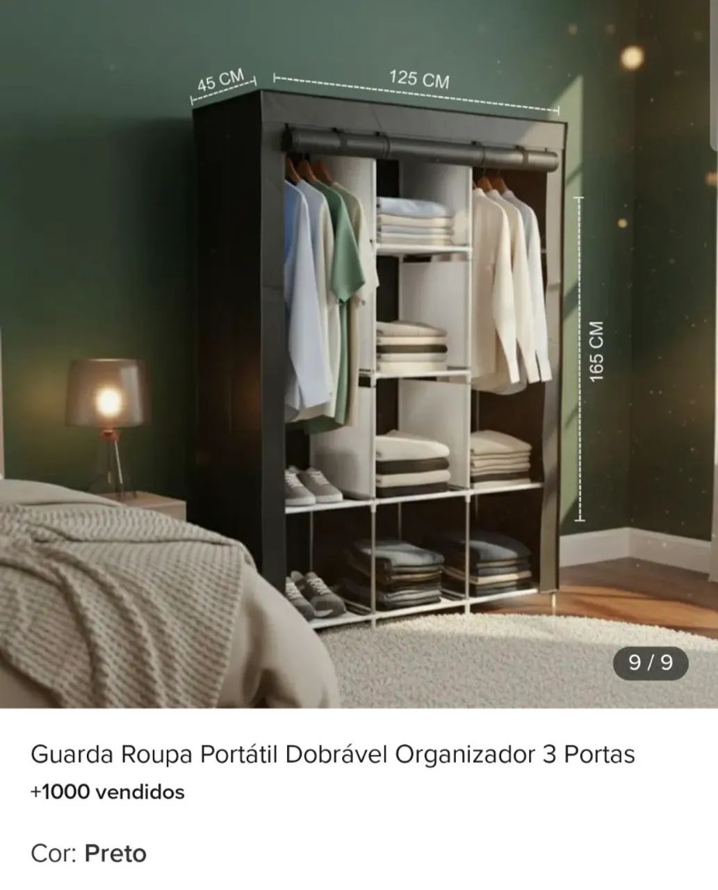 Guarda roupa portátil - Foto 2