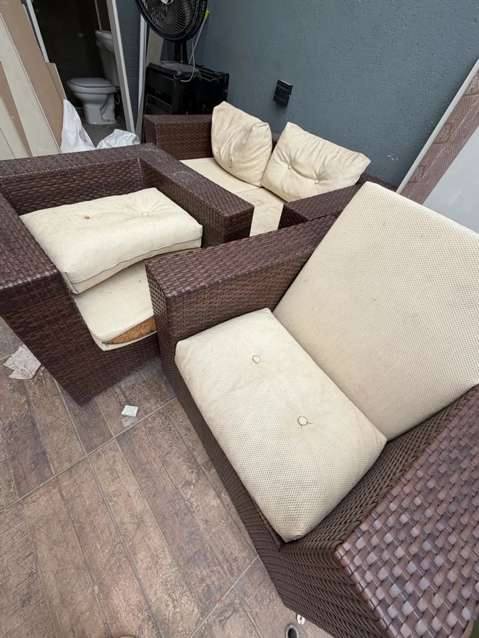Kit Jogo De Sofás, Mesa e Espreguiçadeiras  - Foto 5