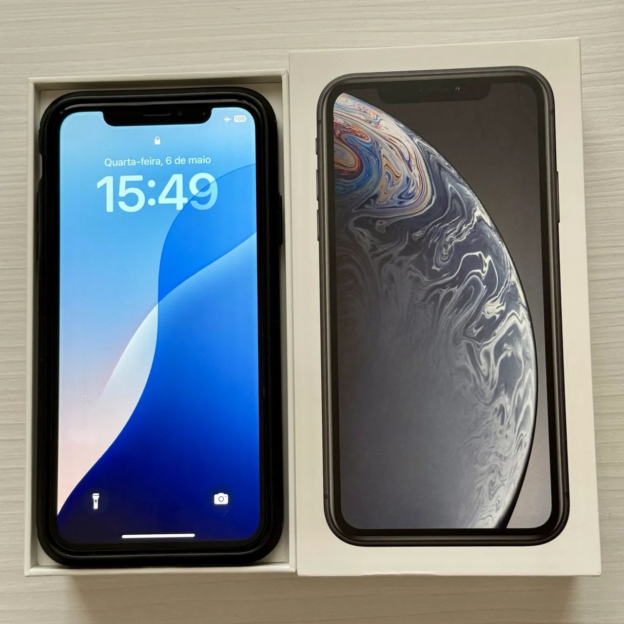 iPhone XR 128GB Preto - Muito Conservado + Caixa Original