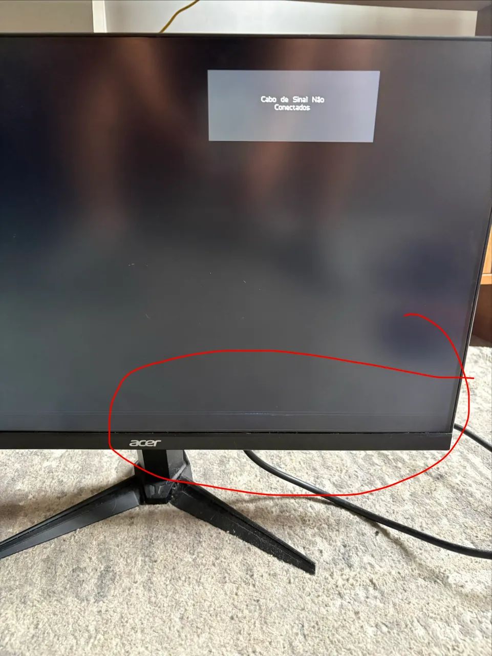 Monitor gamer com defeito  - Foto 2